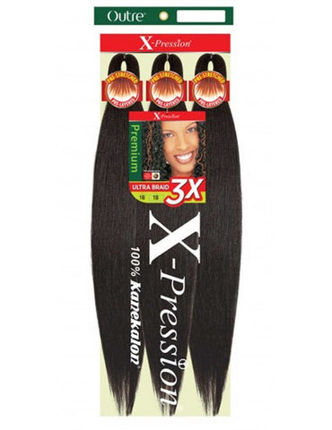 X-Pression Pre Stretched Braiding Hair 52in  1B